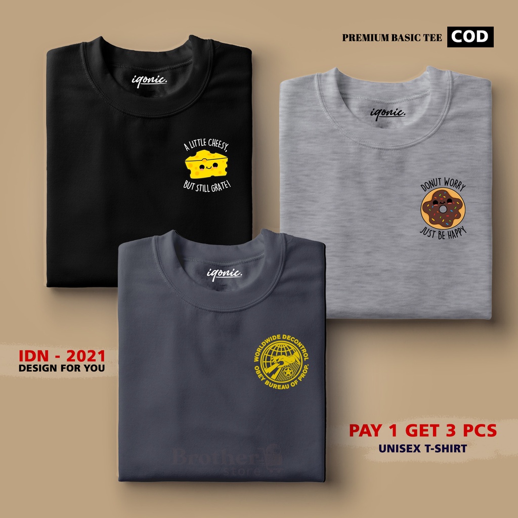 BUY 1 OR 3 PCS ( PROMO COD ) BROTHER STORE / Kaos Distro100% Catoon Combed 30s / ArticelADW