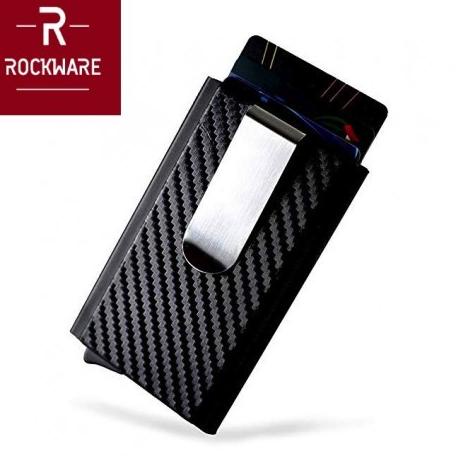 

Rockware Automatic Pop Up Card Holder With Rfid Blocker And Money Clip Termurah