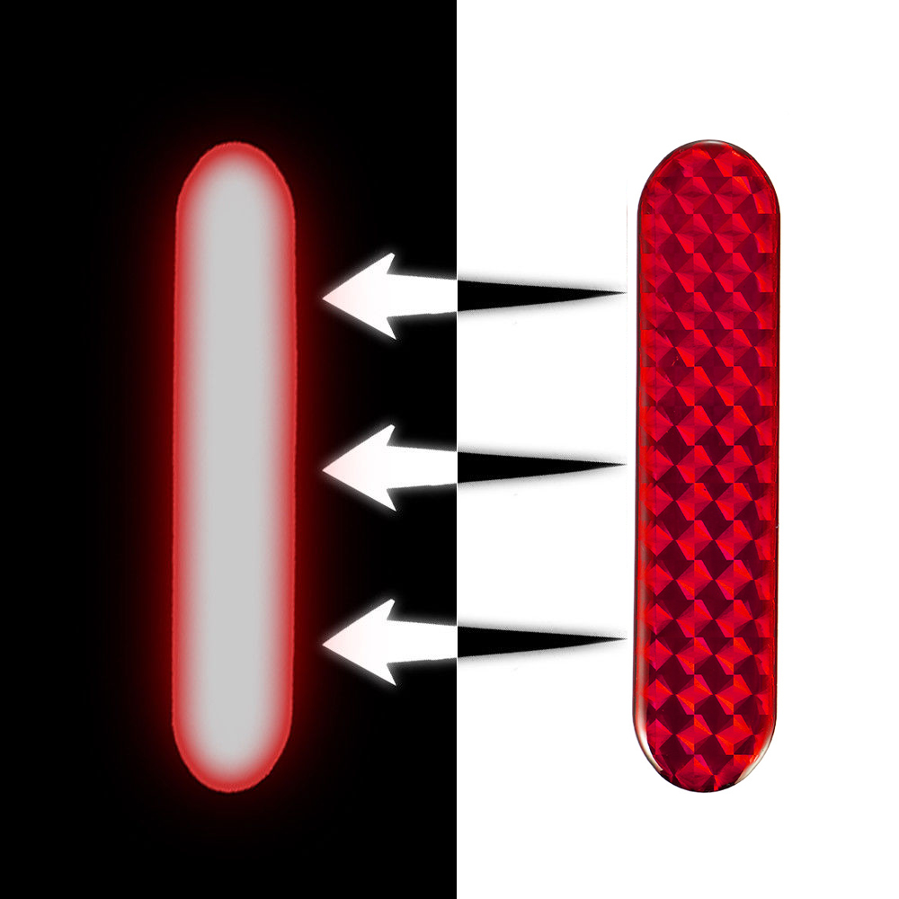 SUYOU 2Pcs Auto Car Reflective Strips Alarm Warning Tape Door Sticker Red Decal Sign Night Lamp Safety Mark