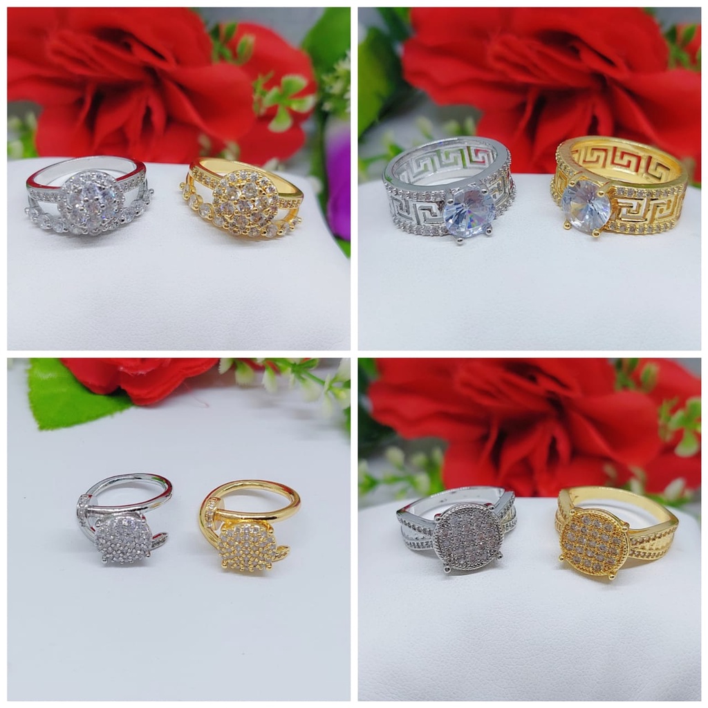 Cincin permata lapis emas perhiasan xuping jewelry 0090-0093