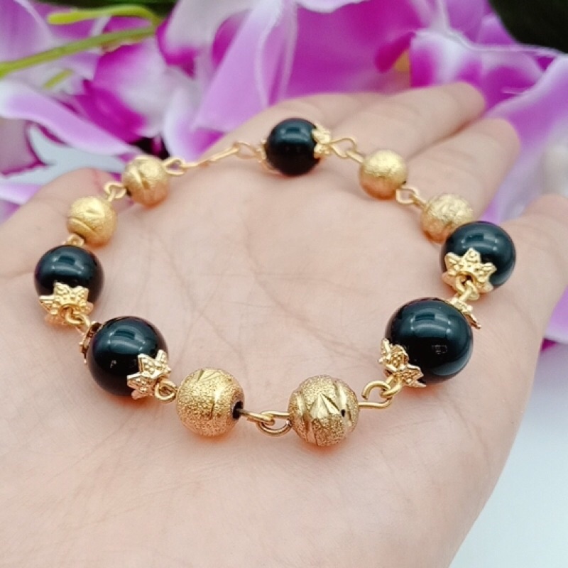 gelang wanita lapis emas permata giok termurah star+