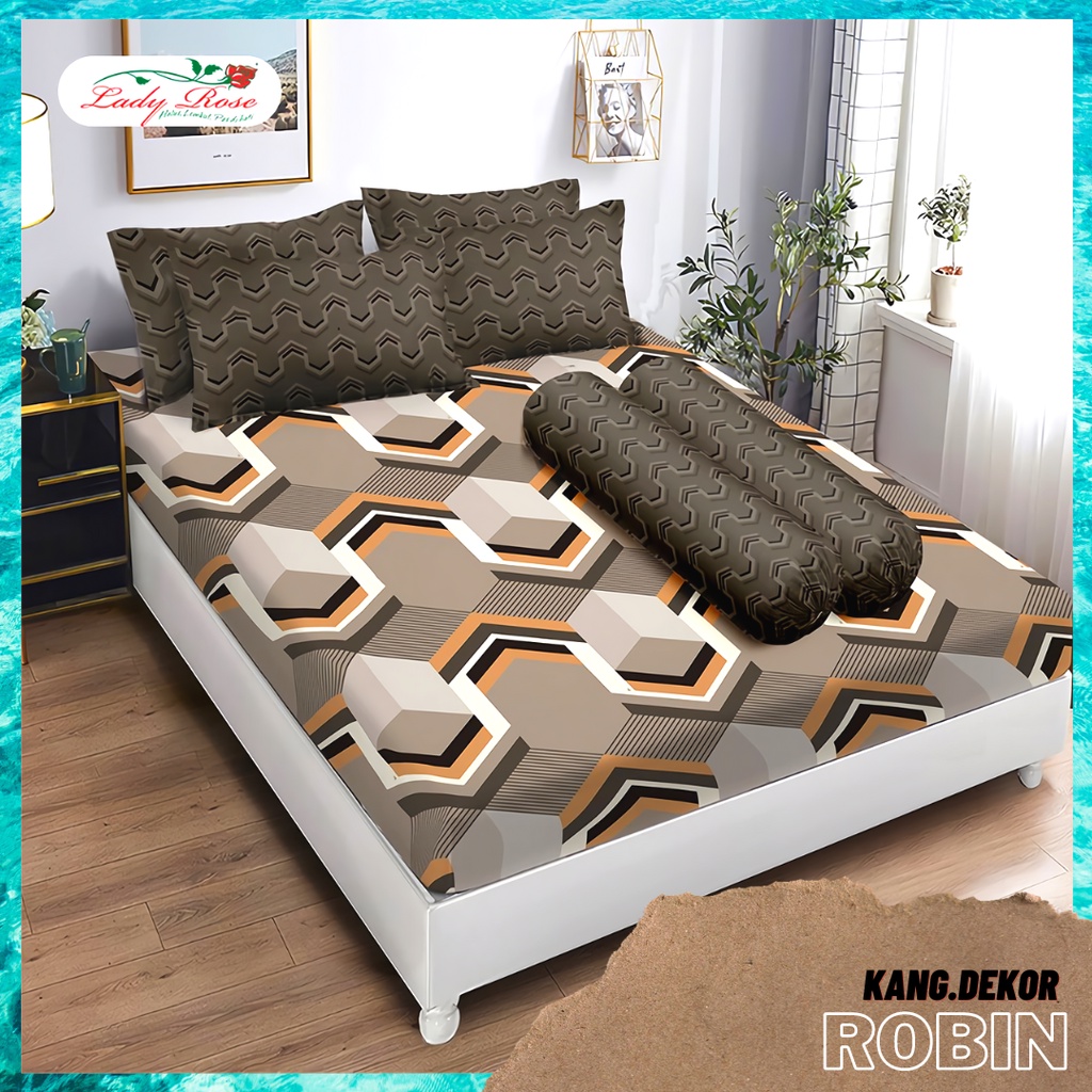 SPREI LADY ROSE 180X200 NO 1 KING ROBIN SEPRAI CANTIK KAMAR TIDUR SEPREI LADYROSE TERBARU PROMO MURAH PREMIUM ANTI LUNTUR SEPREI AESTHETIC SEPRAI CANTIK SEPRE PROMO ANTI LUNTUR MOTIF LADYROSE PLUS SARUNG BANTAL SPREI DEWASA ALAS KASUR SPREI ADEM