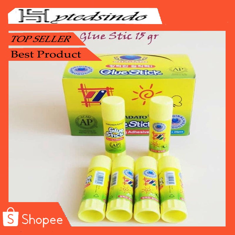 

Glue Stick / Lem Kertas Putar 15 Gram 1 Pack (24 Pcs) SHADATO
