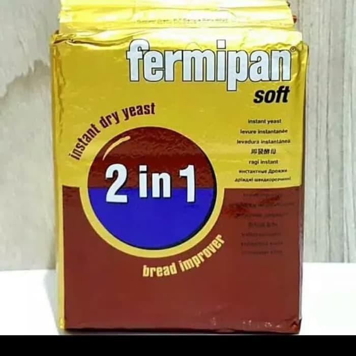 

fermipan instant dry yeast (2 in 1 +pelembut) 500 gr BERKUALITAS