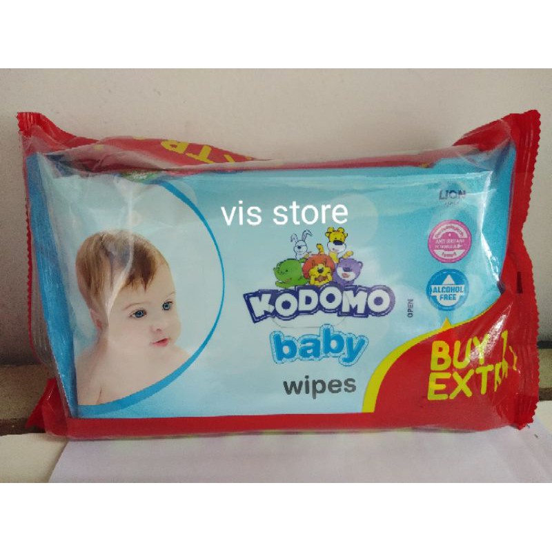 tissue basah Kodomo Baby Wipes  isi 50 sheets - Aloe Vera