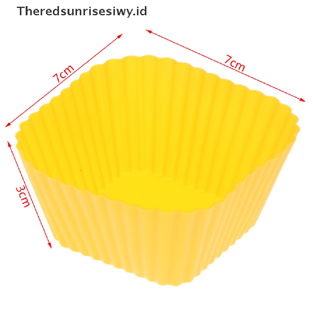 # Alat Rumah Tangga # 10pcs Cetakan Kue Bentuk Kotak Bahan Silikon