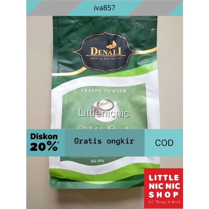 

PROMO Bubuk Minuman Denali Matcha Green Tea Powder frappe GRATIS ONGKIR