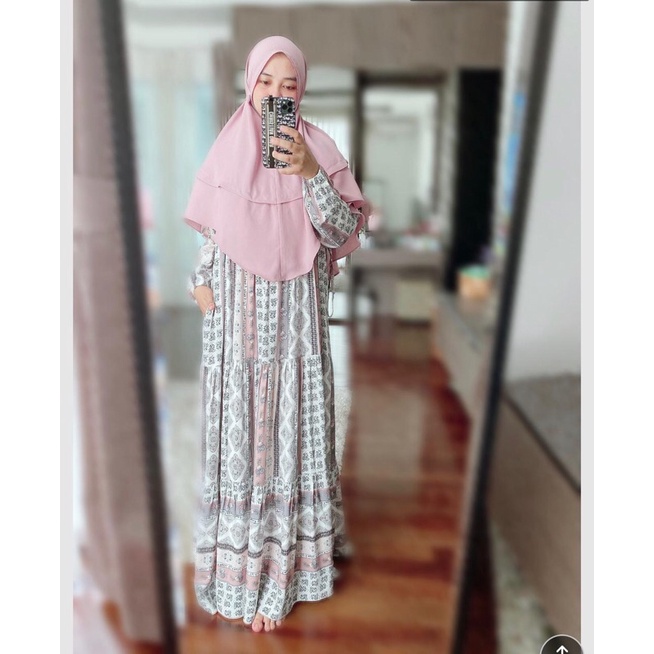 dress gamis muslimah brand azzahra