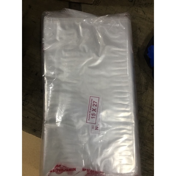 ( 250GRAM ) PLASTIK PP 15X21 PP 15X27/ PLASTIK KACA UKURAN 15X21 DAN 15X27