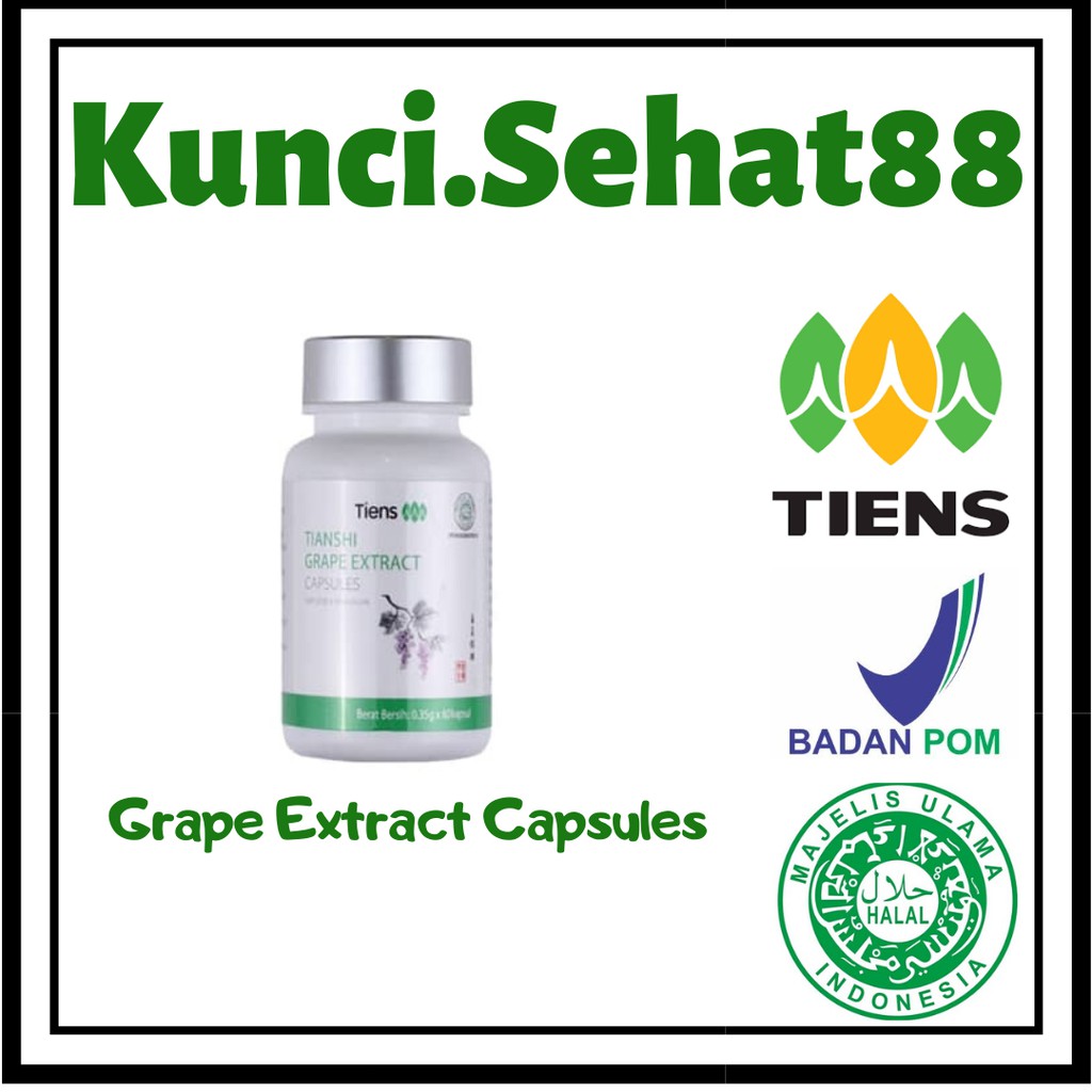 Tiens / Tianshi Grape Extract / Tianshi Vigor isi 60 Kapsul