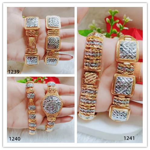 Gelang Xuping Rantai Kombinasi Lapis Emas Perhiasan Fashion 1239-1241