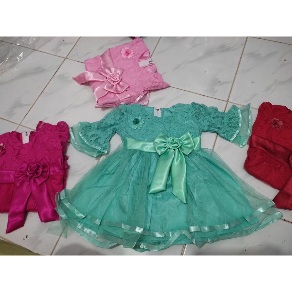 GAUN BABY LENGAN TROMPET MODEL PITA