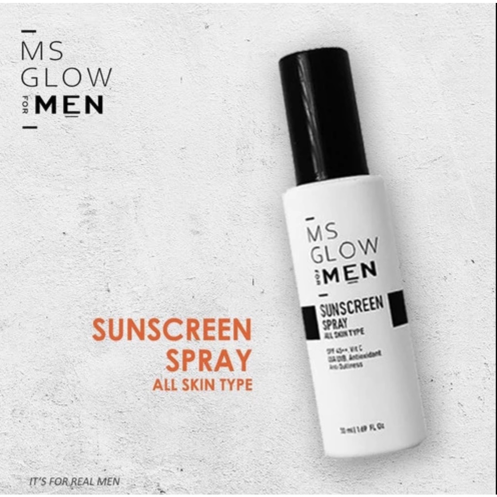 [Per Pc] MSGLOW for Men Sunscreen Spray Original BPOM