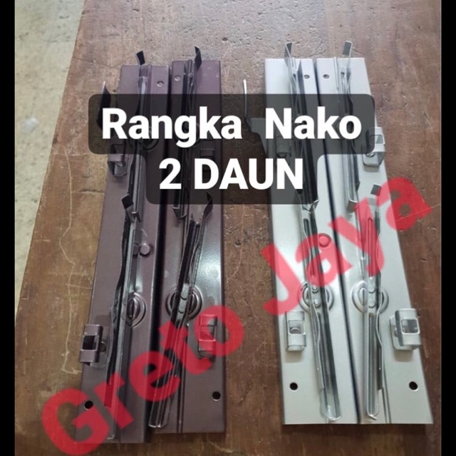 ( 2 Daun ) Bingkai Nako Jendela Kisi Besi Rangka Kaca Teralis Tralis
