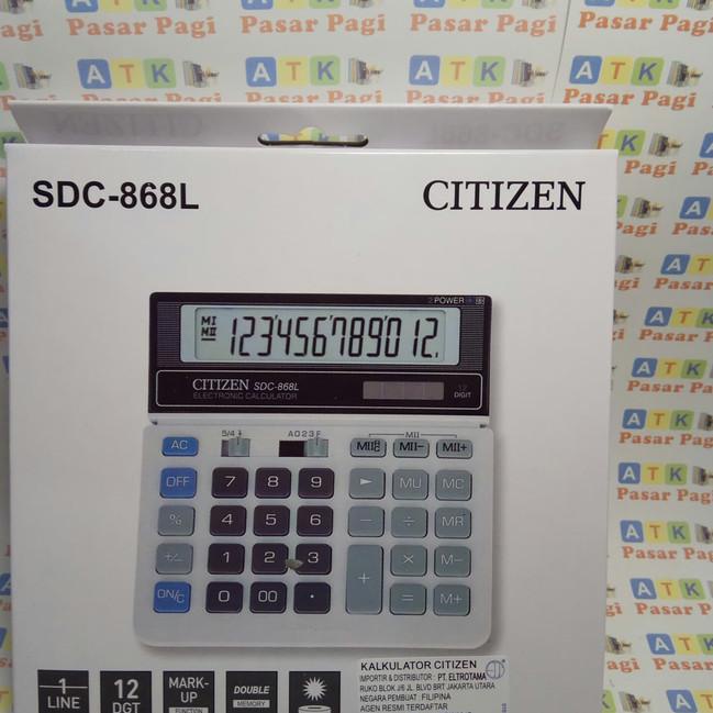 

♚ kalkulator citizen SDC -868 L putih original ▼