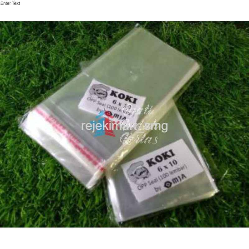 

DIBURU BANGET!!! Plastik OPP 6x10 cm Seal/Lem 1 pack isi 1000 Lembar