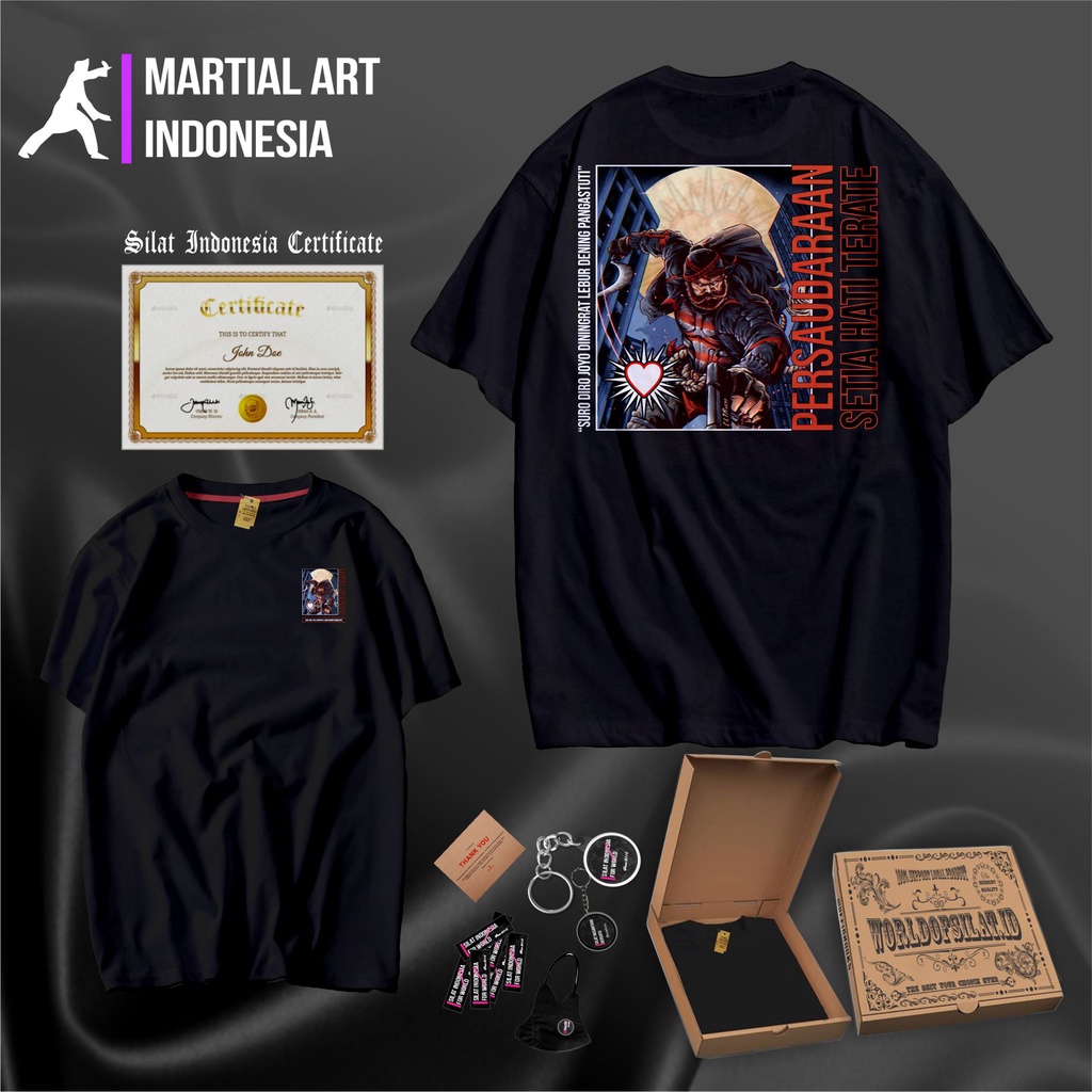 KAOS SETIA HATI TERATE DISTRO PASHTER PUNKSHTER KAOS PSHT RAJA TEGA TERATE KODE CLURIT