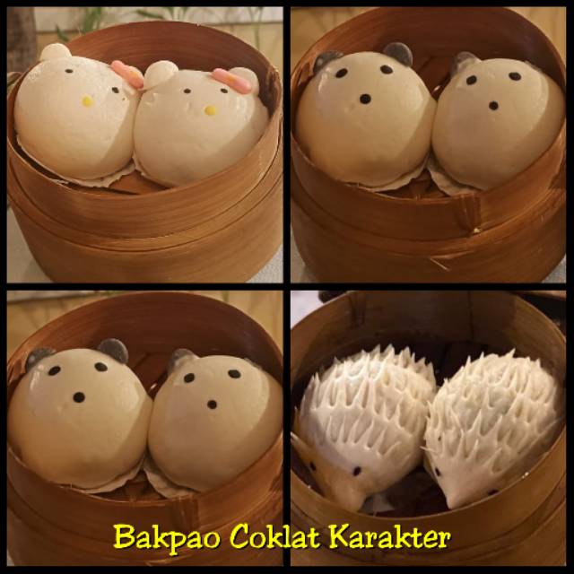 

Bakpao Coklat Karakter Hello Kitty & Landak 6pc