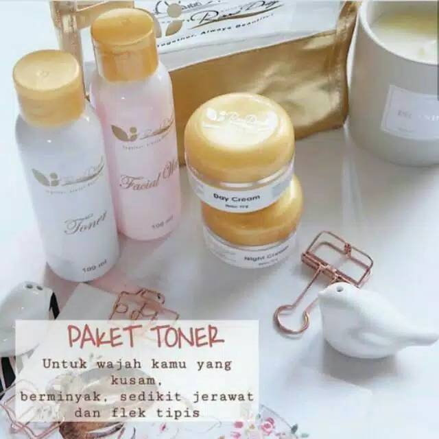 [NEW ISI 4] PAKET TONER RINNA DIAZELLA GLOW CREAM RD