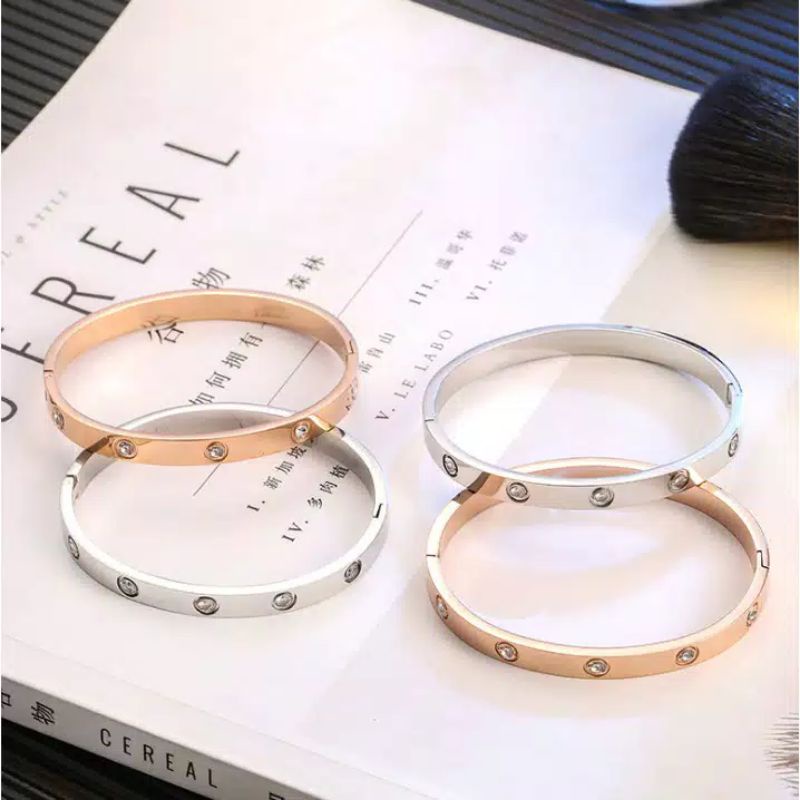 Bundara.id Acc-035 Aksesoris Titanium gelang Fashion bangle