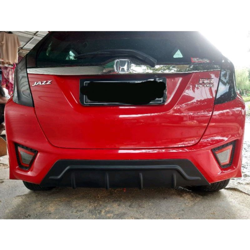 front lips dan diffuser honda jazz gk5 tahun 2014 sampai 2017