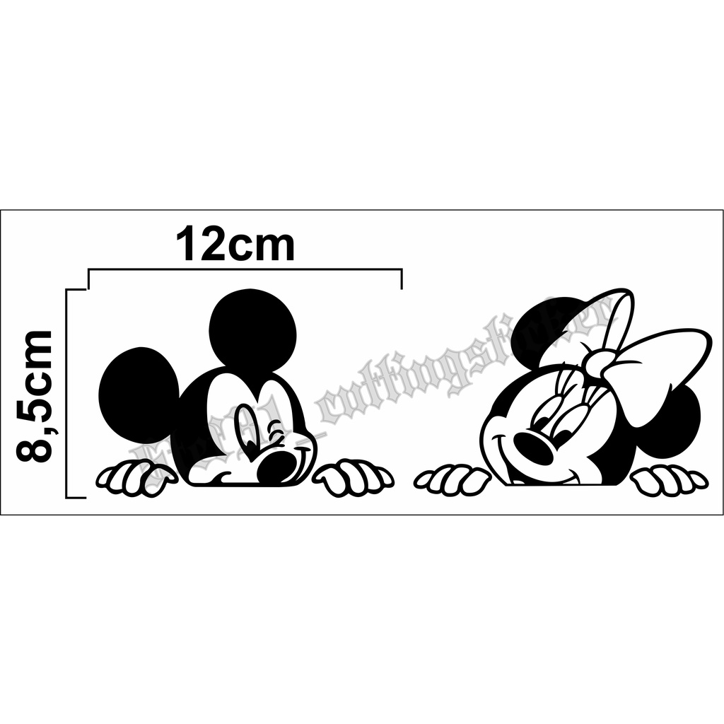 

Stiker cutting gambar mickey minney mouse