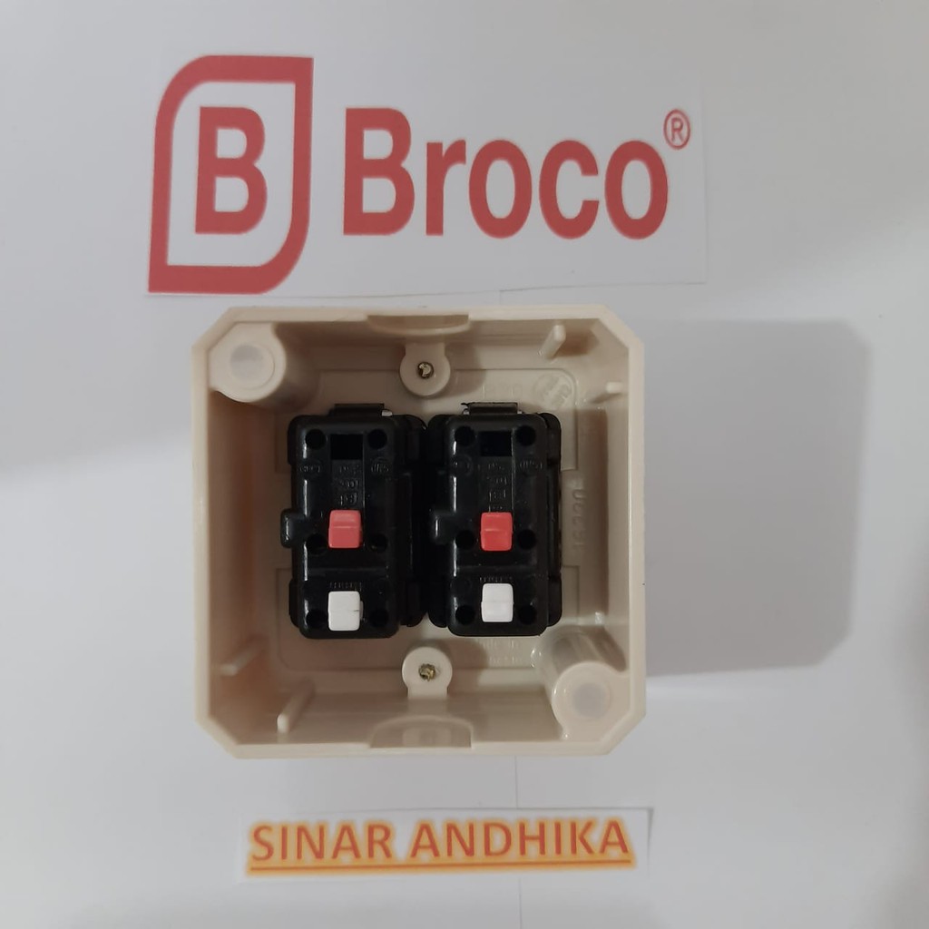 SAKLAR SERI BROCO OUTBOW PERSEGI 16220