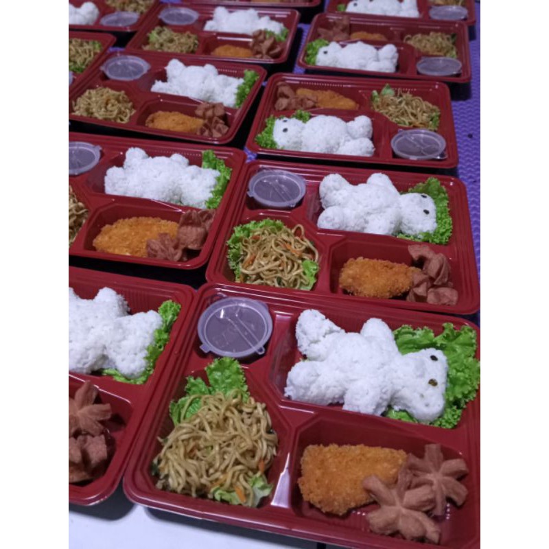 

nasi dus/box/besek/tray bento murah dan higienis