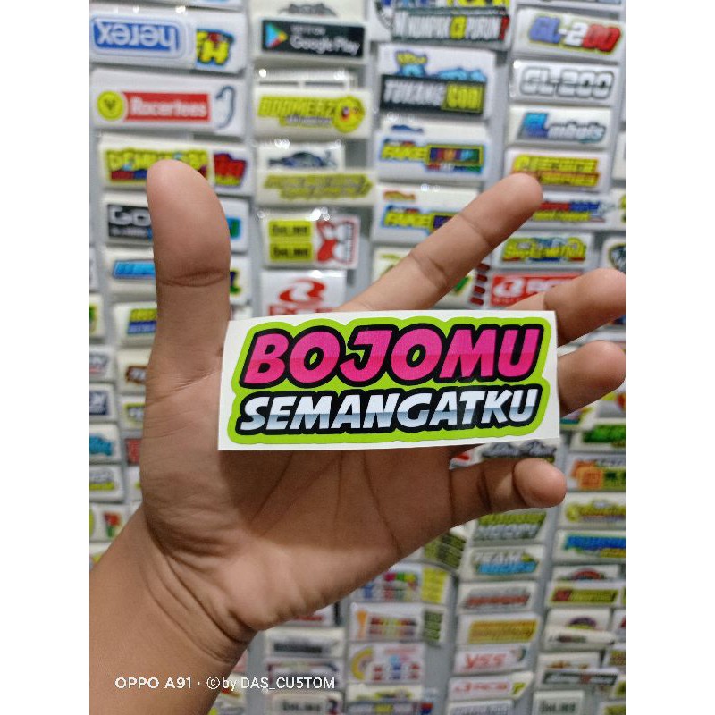 sticker print cutt bojomu semangatku, herex racing variasi