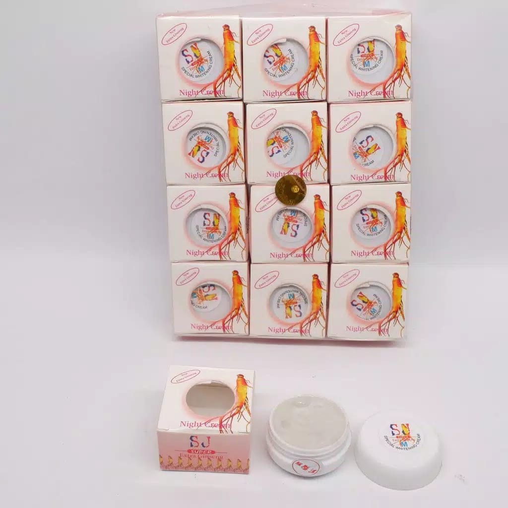 1Lusin (12pcs) Krim Pelembab Malam Hari SJ Gingseng Original