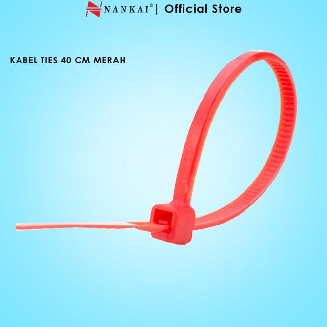 

Kabel Ties Merah ukuran 40 cm - isi 100 pcs Nankai