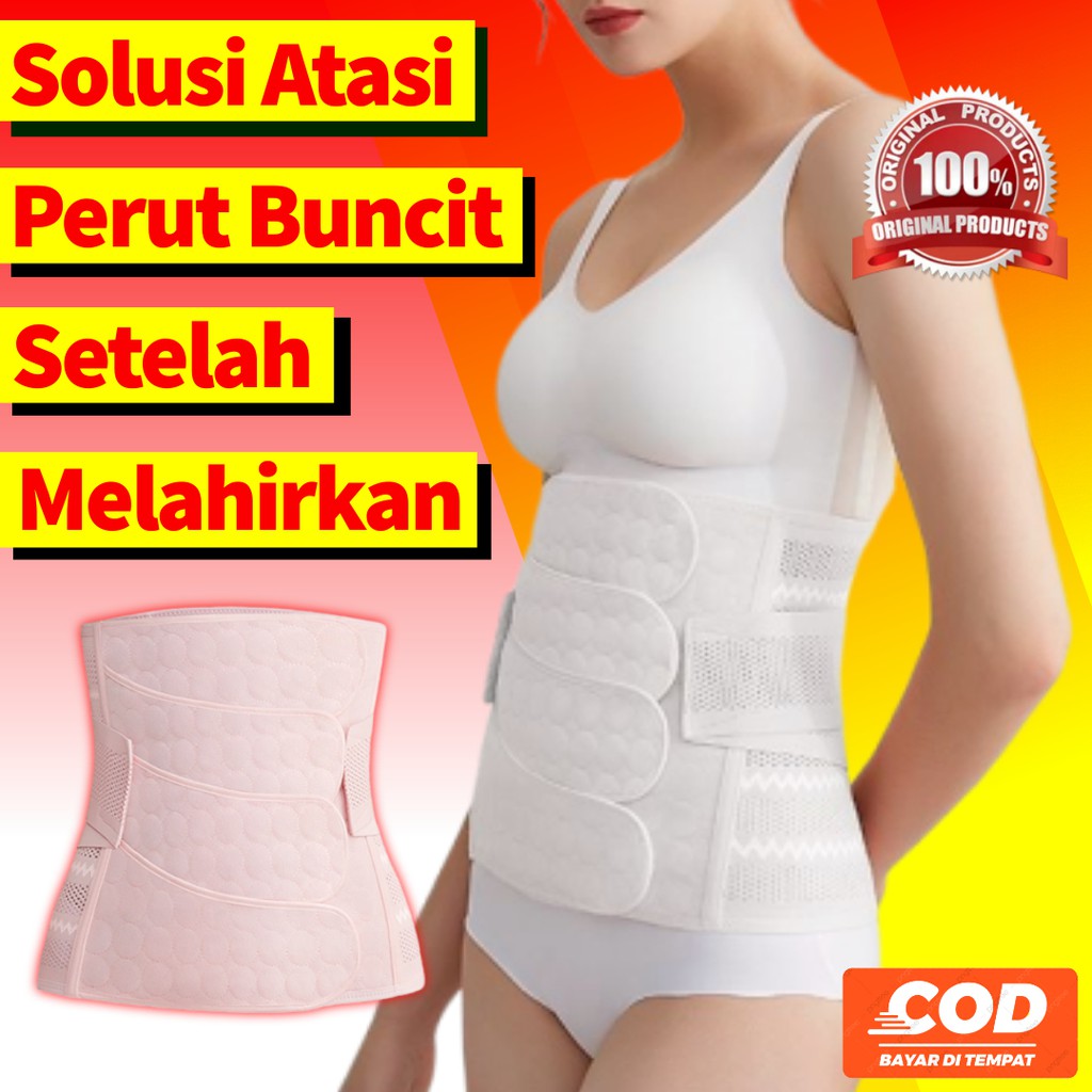 Korset Melahirkan Setelah Cesar Stagen Pengecil Perut Buncit Wanita Corset Pelangsing Penyangga Peru
