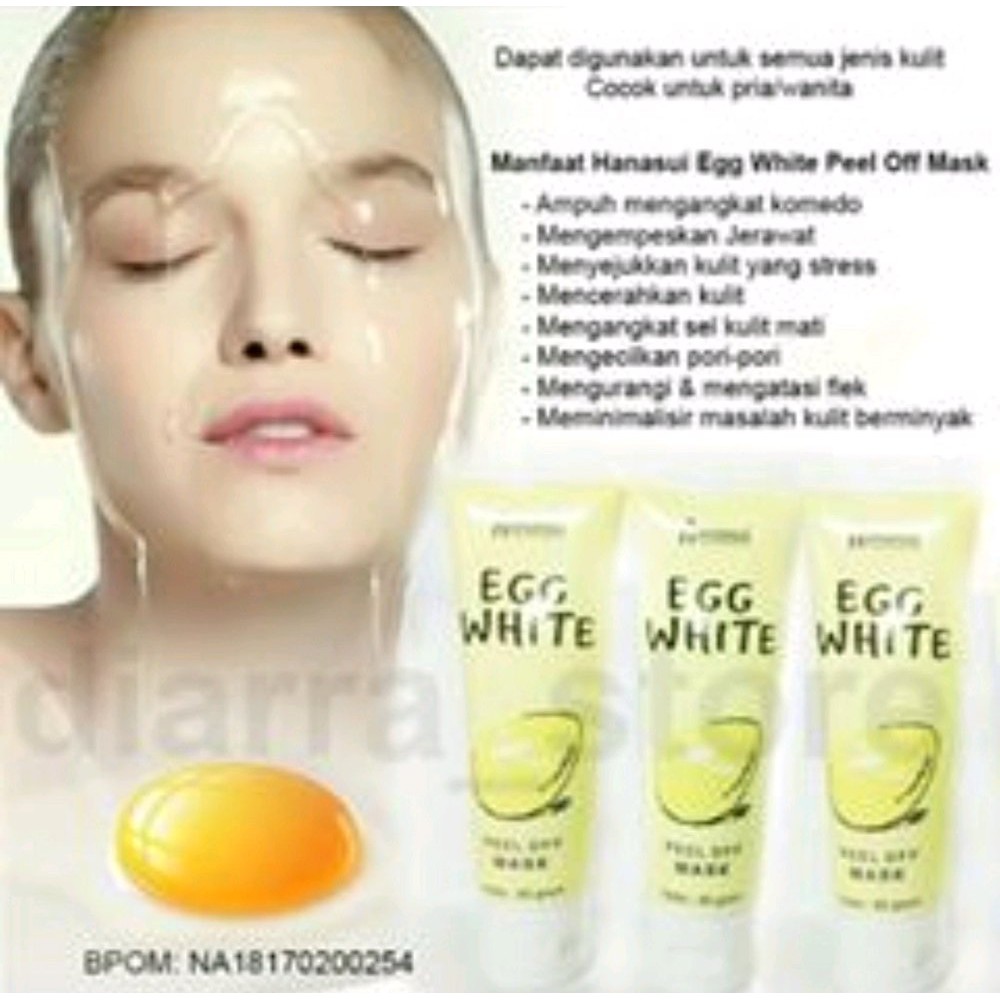 HANASUI EGG WHITE PEEL OFF MASK