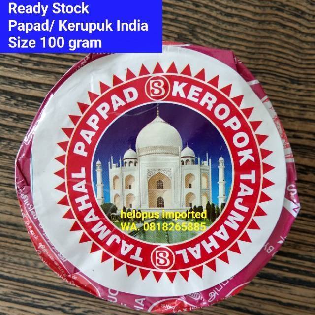 

Papad Taj mahal Papadum Kerupuk India Keropok Tajmahal Appalam Apalam Papadam