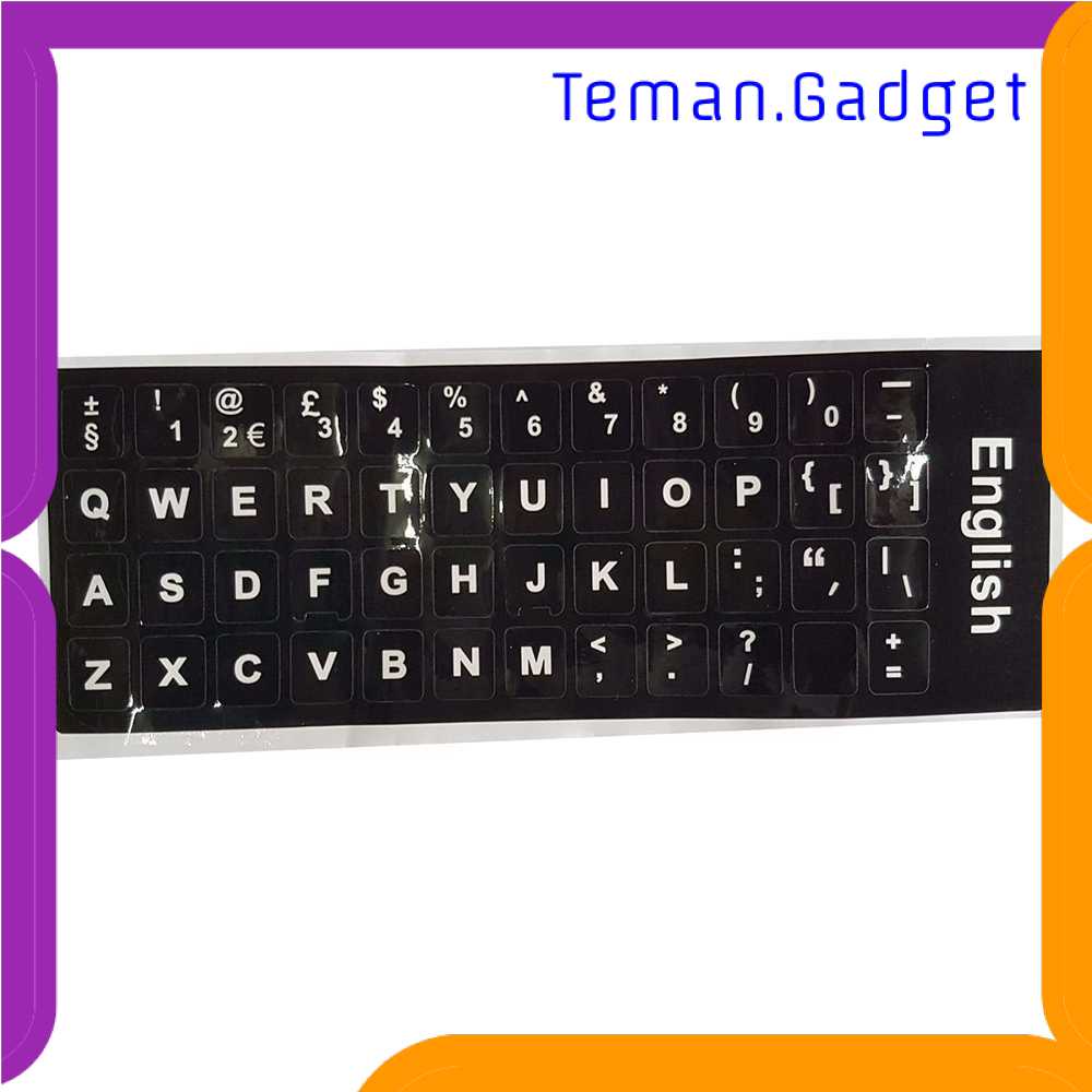 TG-BA English Layout Sticker for Keyboard / Stiker Keyboard