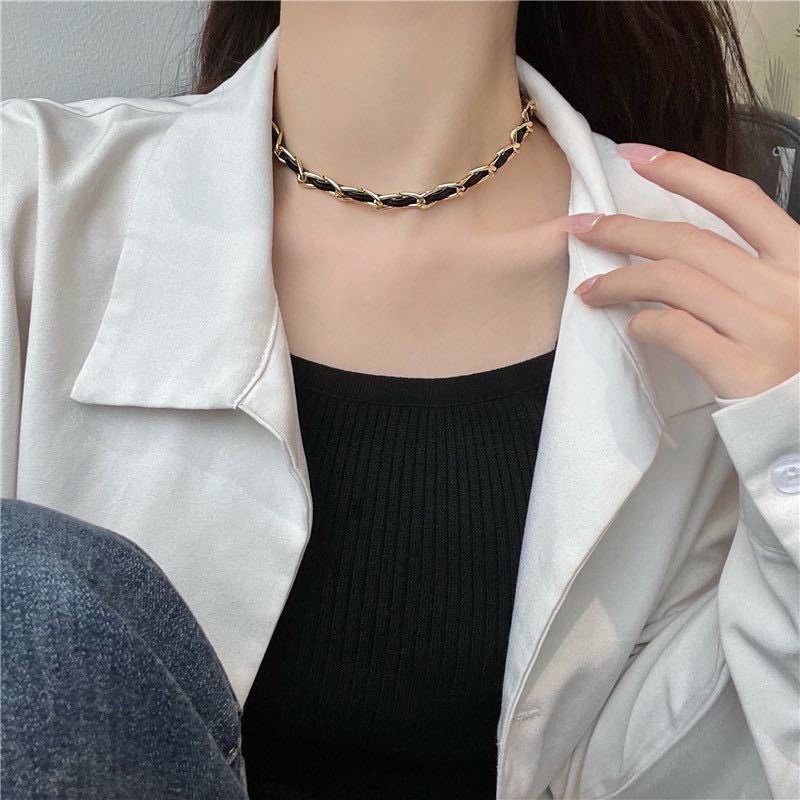 COD❤️Gelang Tangan Rantai Emas Wanita Desain Salib Retro Fashion Korea
