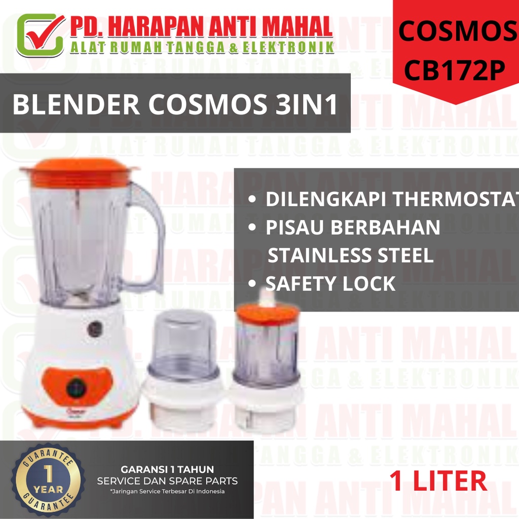BLENDER PLASTIK COSMOS CB172P/ BLENDER PLASTIK COSMOS/BLENDER COSMOS 3IN1