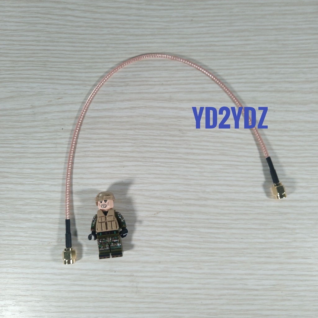 pigtail sma male to sma male double 30cm kabel extension rg316 lurus jumper rg-316 i connector konektor wifi mifi modem sambungan ht antenna nanovna vna rg-316 analyzer coaxial coax antena luar nanovna