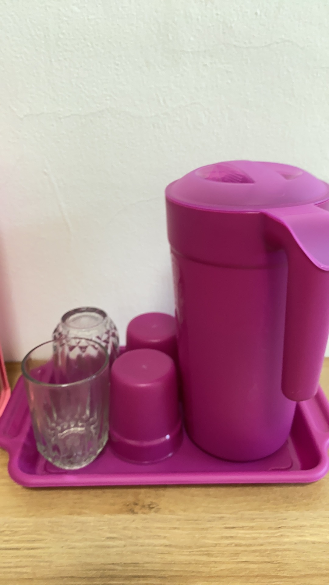 Eskan Pitcher Teko Set 2l Gelas Pelangi Plastik Bpa Free Aman Tidak Bau Plastik