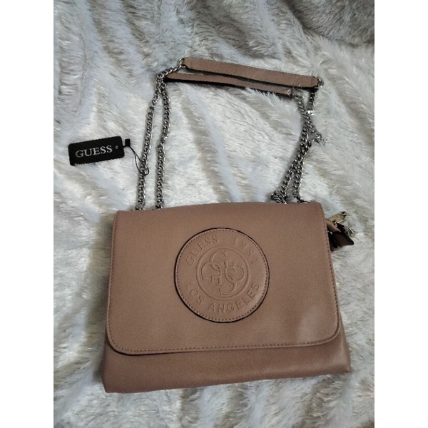 tas selempang guess import 2 in 1, bisa shoulder bisa sling bag tali rantai kombinasi