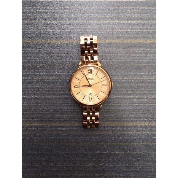 Bekas Second Preloved Fossil Jam Tangan Analog Wanita Original Klasik Style Rose Gold