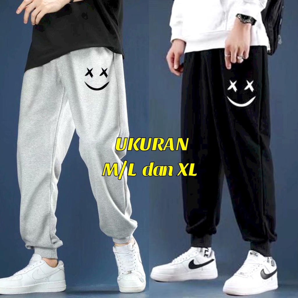 Asgard777 - JOGGER SMILE X / terlaris / jogger santai / JOGER MURAH / celana olahraga / celana panjang / celana pria