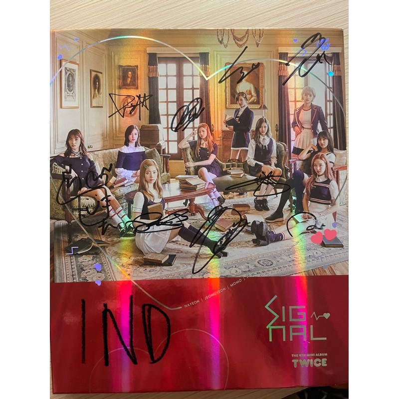 BOOKED TWT twice signed album