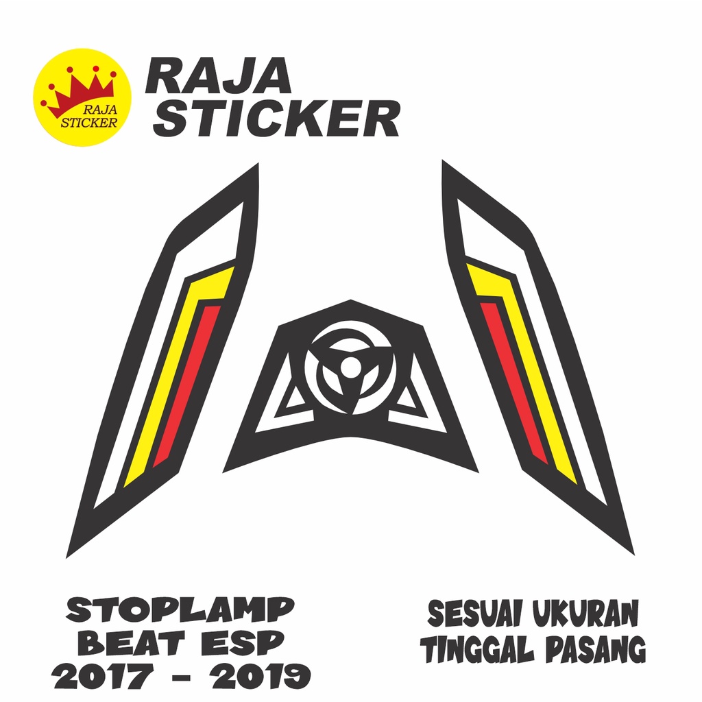 Stiker stoplamp + sein beat esp 2017 - 2019