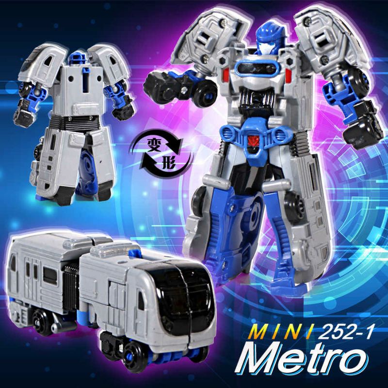 Mainan Tobot Athlon Transformers - Tobot Mini Athlon Metron - Robot To Train Robot Berubah Jadi Kret