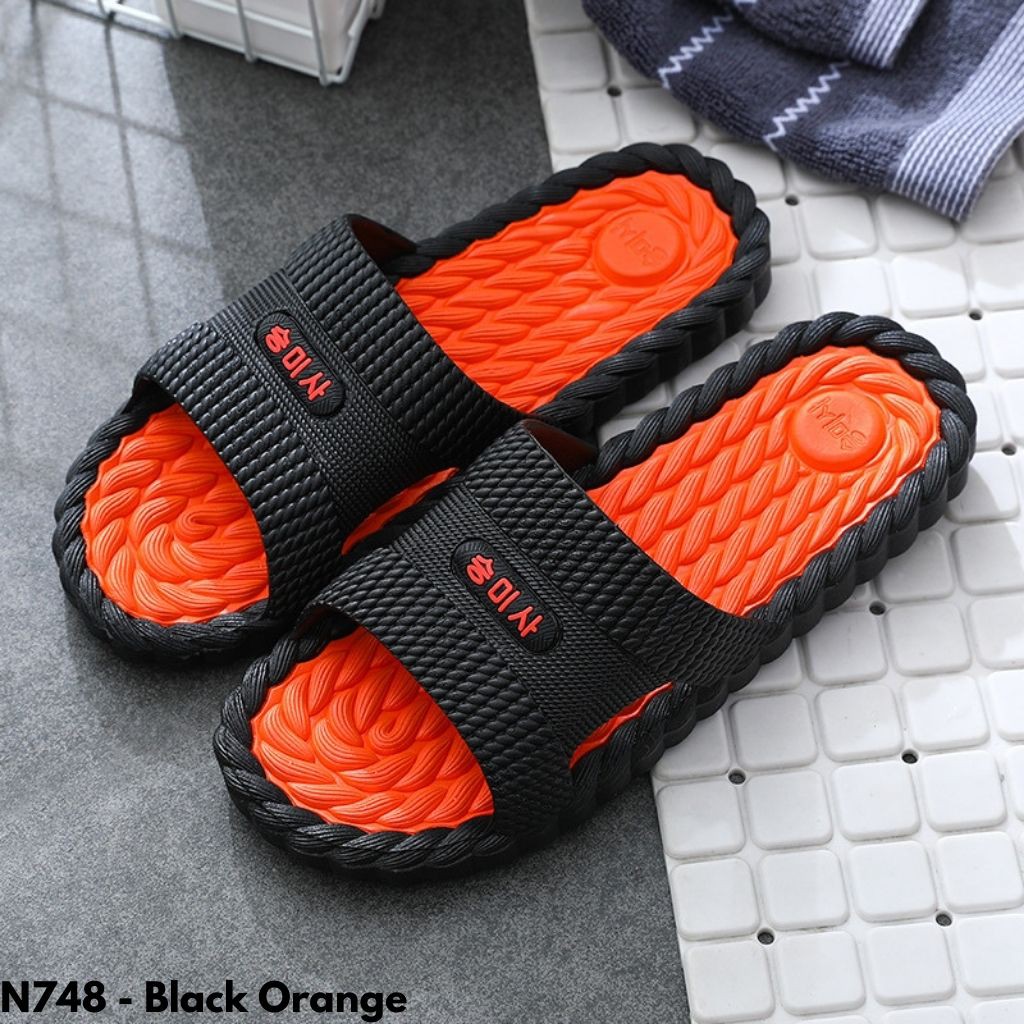 SANDAL RUMAH WANITA PRIA UNISEX NYAMAN TOILET DAPUR INDOOR RUMAHAN KAMAR IMPORT N748