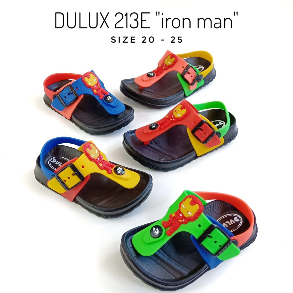 Sandal anak Ringan cowok dulux 213E motif Ironn man PKPKB-3