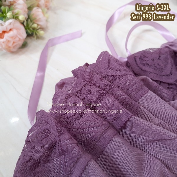 BigSize M-XXXL - Hannah Lingerie Original - Baju Tidur Seksi Lingerie Bigsize Lingerie Wanita 998