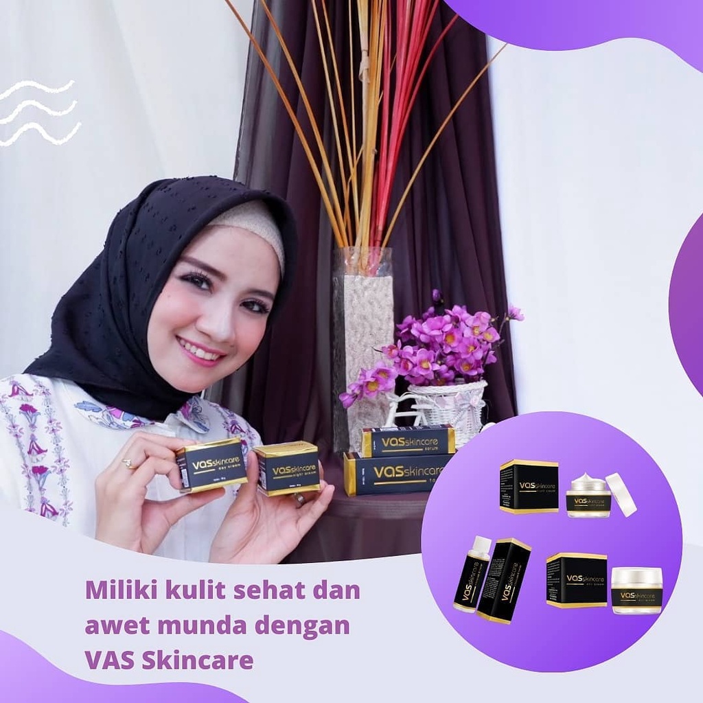 (GRATIS ONGKIR) Paket Premium VAS Skincare asli krim cream serum penghilang flek hitam membandel di wajah penghilang jerawat dan bekas jerawat pemutih glowing ampuh permanen bpom alami original