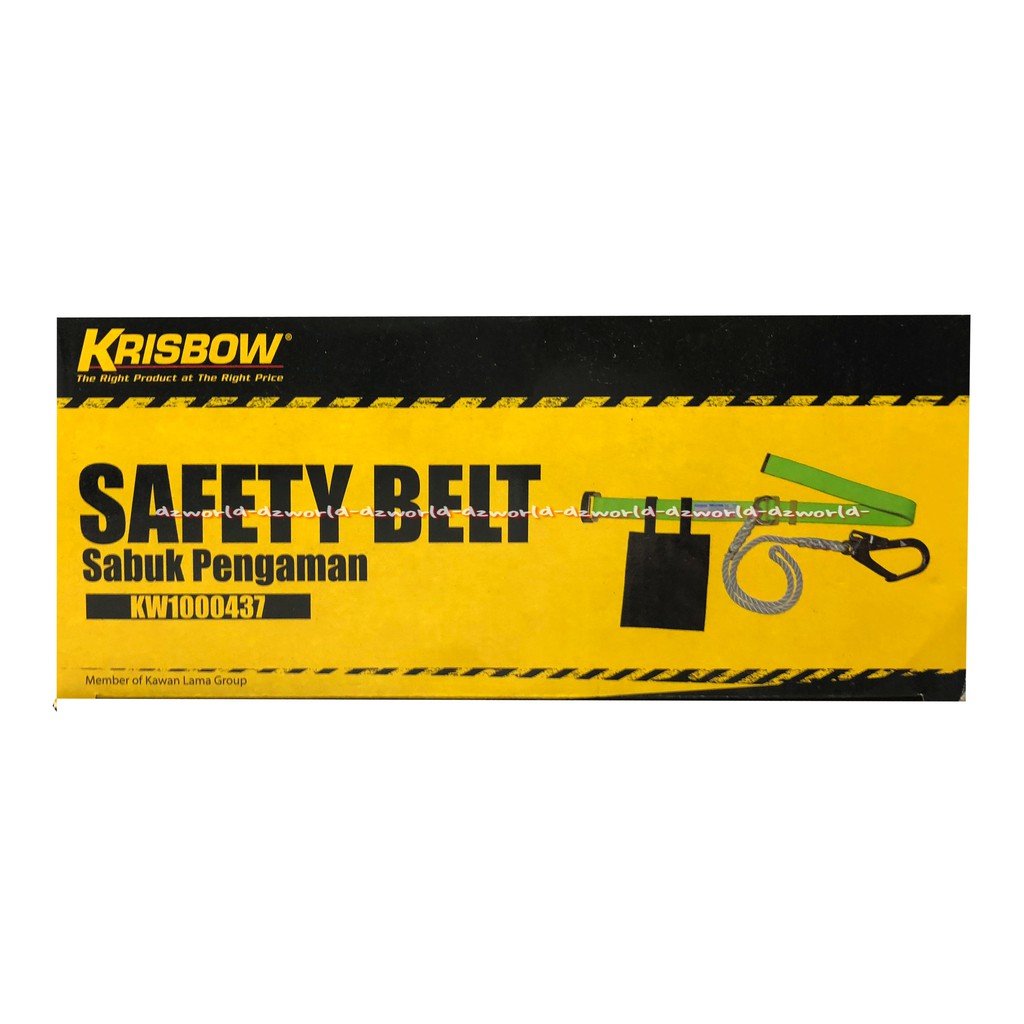 Krisbow Safety Belt Sabuk Pengaman Pendaki Dengan Kantong Tepung